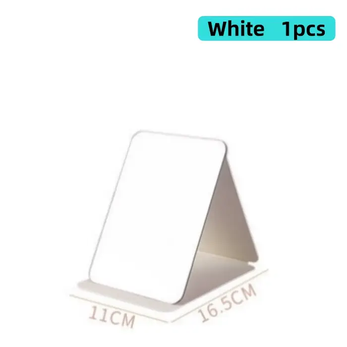 Miroir de maquillage pour le visage en cuir souple, pour la maison, Portable, pliable, bureau, haute