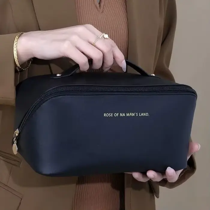 Nouvelle trousse de toilette pour femme et fille, étui à maquillage, pochette de rangement, boîte de