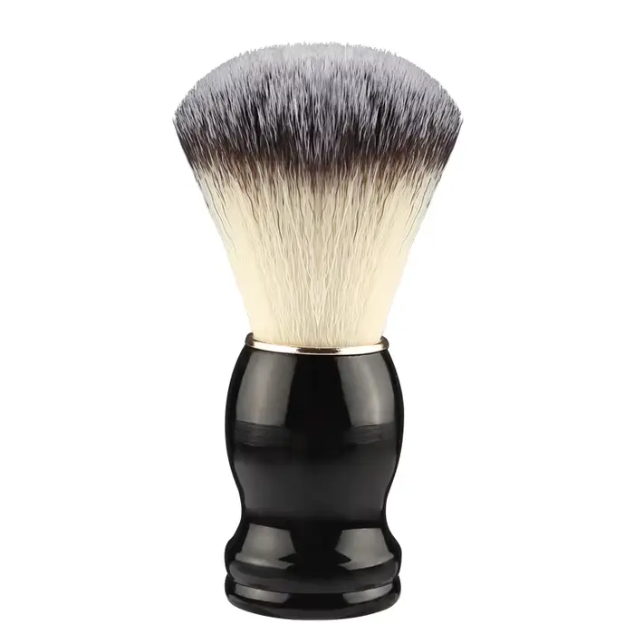 Pinceau à raser la barbe, pinceaux de maquillage, 1 pièce, manche en bois, poils naturels, pour salo