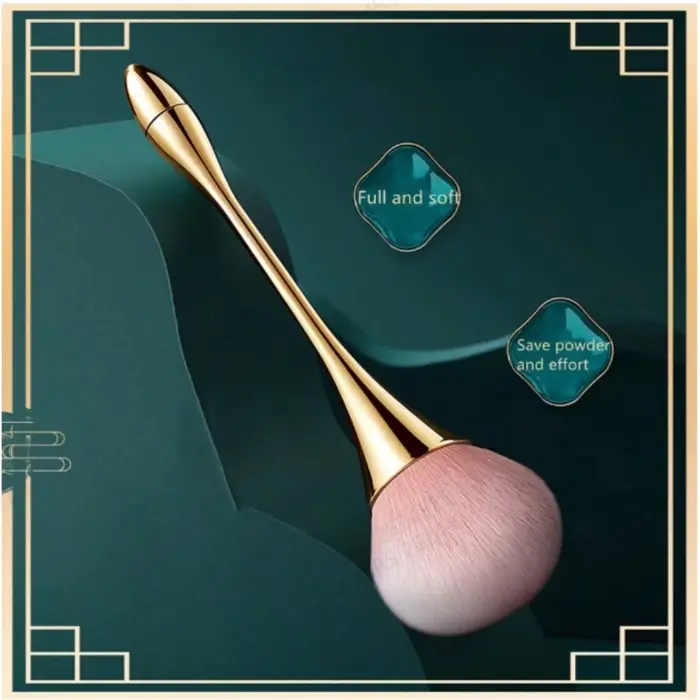 Brosse à poudre libre à petite taille, cheveux doux et moelleux, pour Blush, réglage de la poudre, o