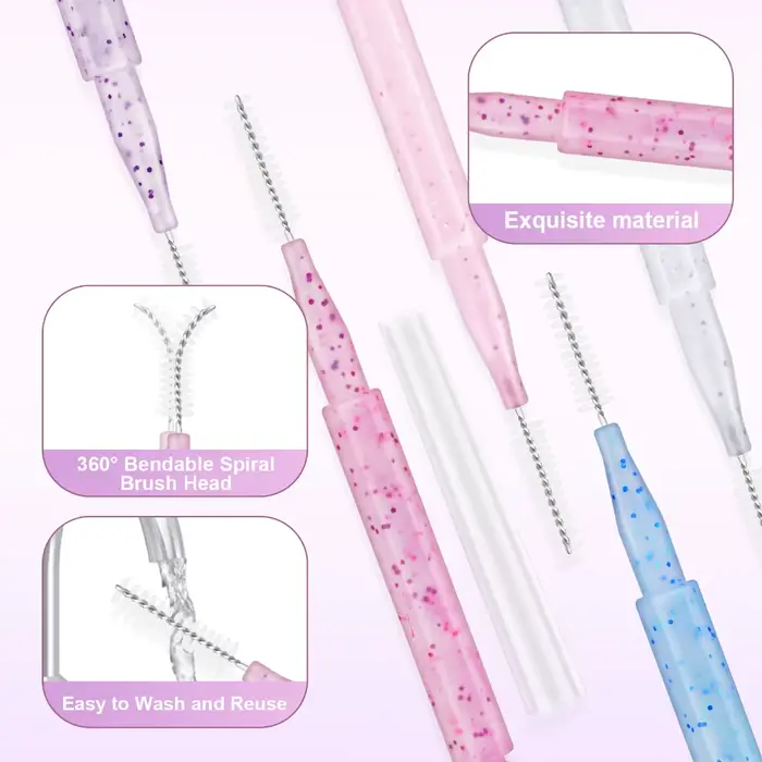 MAYOOC Mini brosse à sourcils brosse permanente à sourcils brosses de levage de sourcils jetables pl