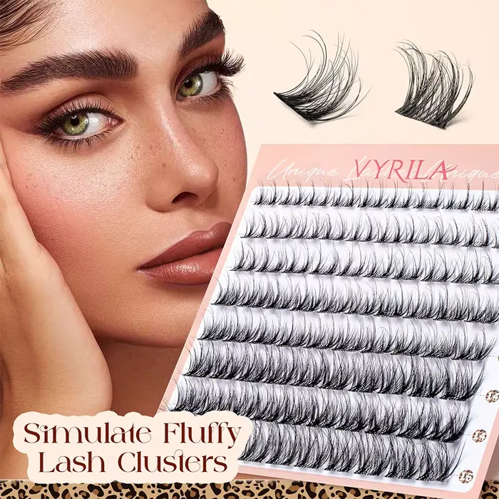 Cluster de cils moelleux, doux et facile, 80 pièces, faux cils, bande Ultra-fine de 0.1mm, Extension