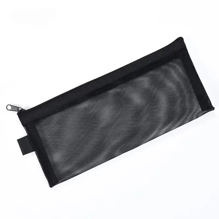 Sac à cosmétiques, sac de rangement de lavage de voyage, sac à stylos en maille, sac de rangement de