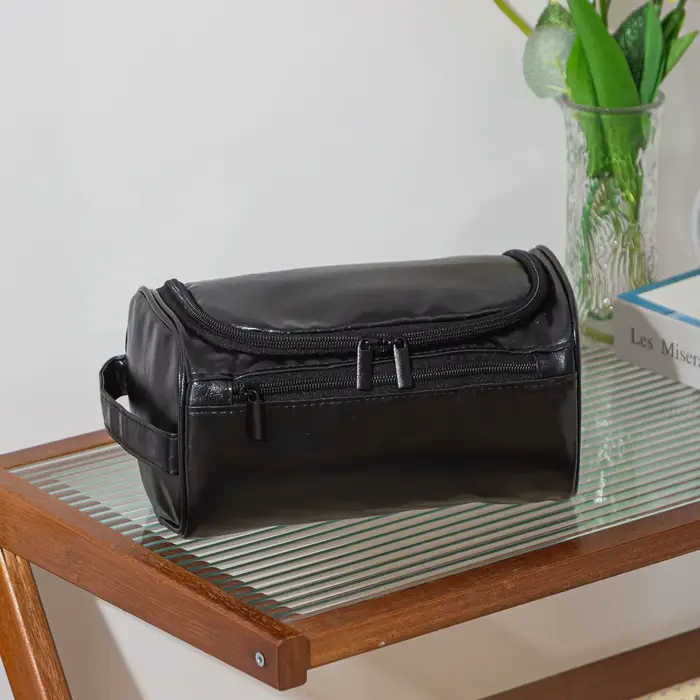 Trousse de Toilette en Cuir pour Hommes et Femmes, Trousse de Toilette Suspendue pour Hommes, Trouss