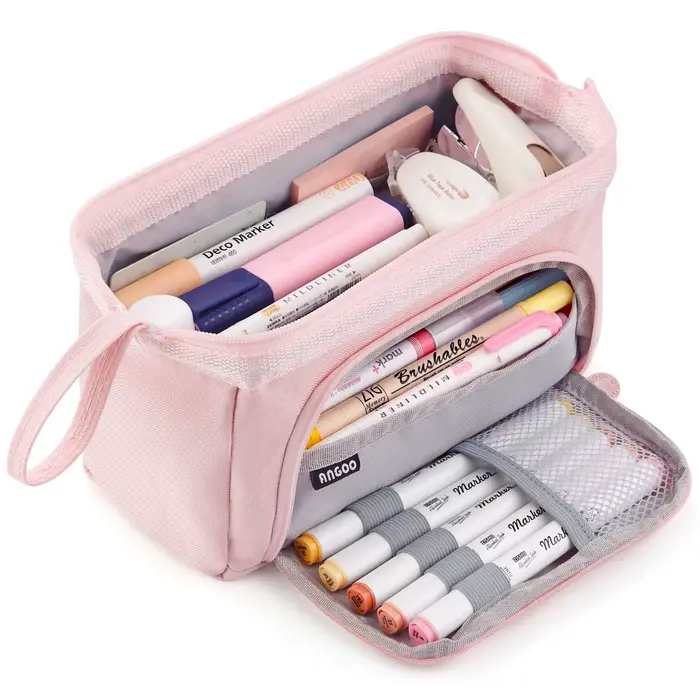 Grande trousse à crayons mignonne pour étudiants