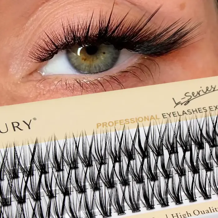 60 faux-cils individuels 30D C/D/L Curl, effet œil de chat, naturels, pour extension de cils, outil 