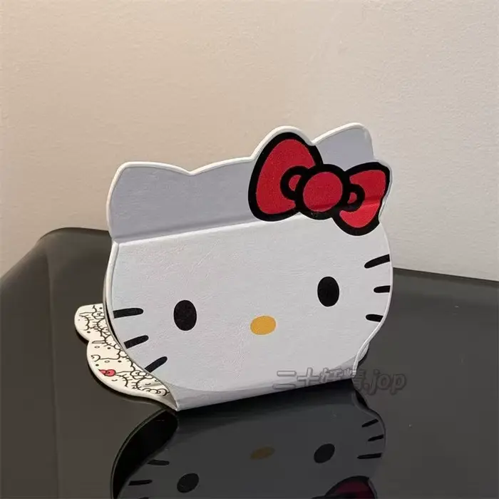Miroir de maquillage pliable Alien Cartoon pour dortoir, miroir de beauté de bureau avec écran haute