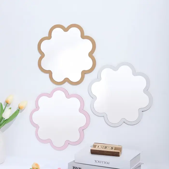 Miroir mural créatif en bois acrylique Double couche