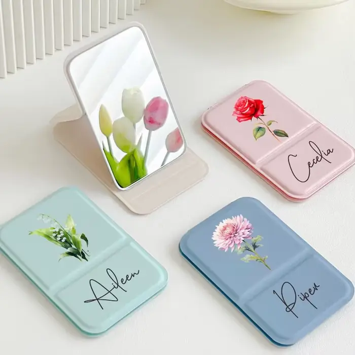 Miroir de maquillage personnalisé