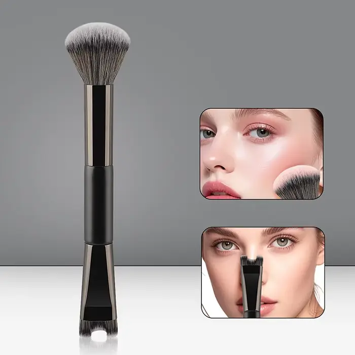 Pinceau de maquillage en forme de U pour Contour du nez, pour sculpter et définir le fond de teint à