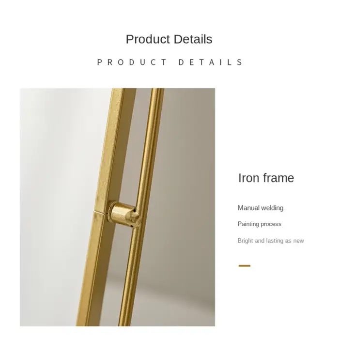 Miroir de maquillage nordique Iron Art 360 °