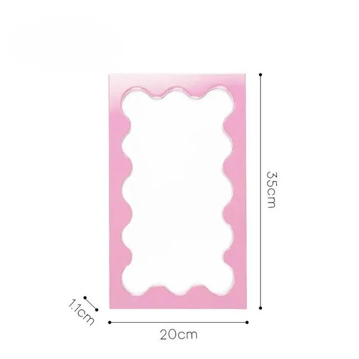 Miroirs décoratifs en bois de Style nordique, miroir de Dressing mural multifonctionnel créatif, déc