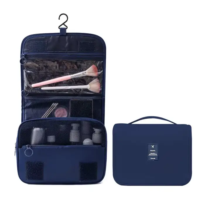Trousse de maquillage de voyage haute capacité, produits de toilette, stockage de poudres, trousse d