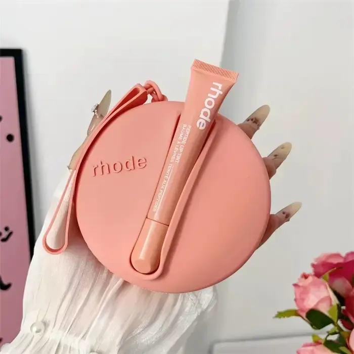 Rhod Lemontini – trousse de maquillage jaune pour femmes, petits sacs à cosmétiques portables de voy