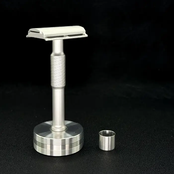 Support de rasoir en acier inoxydable 316L - Usinage CNC, base de rasoir à diamètre variable avec su