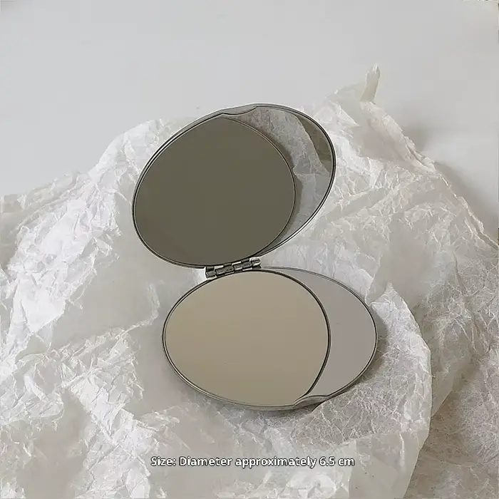 Miroir de maquillage pliable pour fille, petit miroir Portable rotatif pour étudiant, pour sac à mai