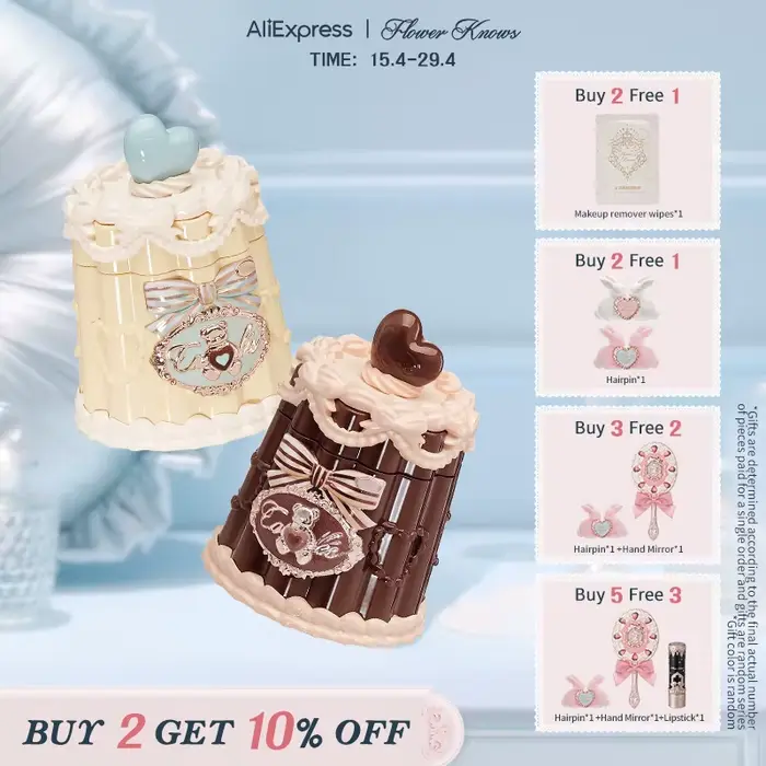 [NOUVEAU] Flower Knows The Sweetie Bear Collection Coating Lip Jelly
