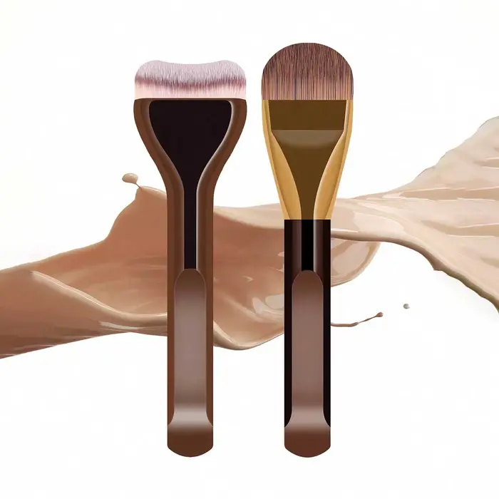 MAANGE – ensemble de pinceaux de maquillage pour fond de teint, 2 pièces, brosse pour masque supérie