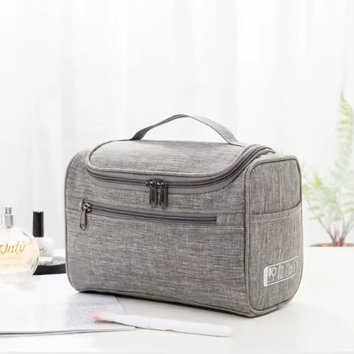 Trousse de Toilette Portable Suspendue pour Maquillage et Accessoires – Organisateur de Voyage pour 