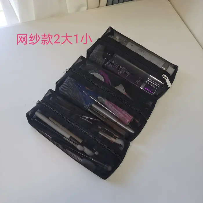 Trousse de maquillage pliable, organisateur de cosmétiques, sac de retouche pour maquilleur professi