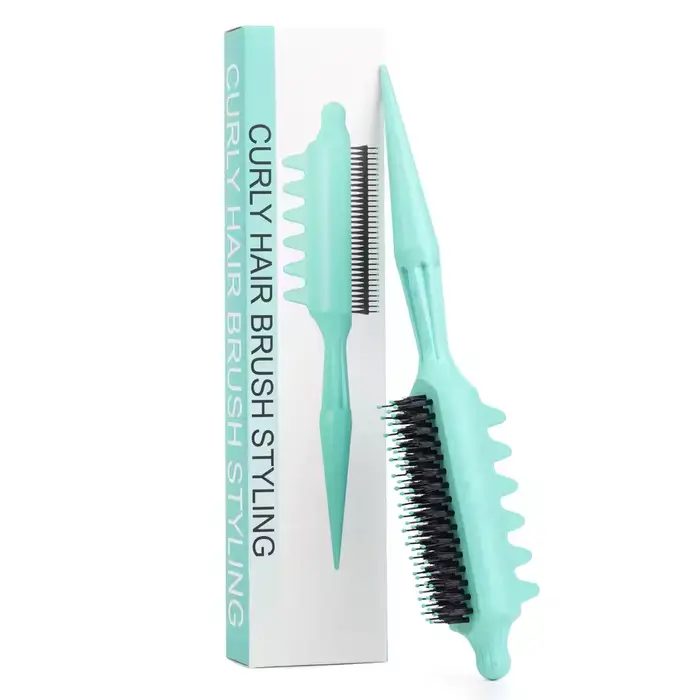 Brosse démêlante à queue de rat en nylon, antistatique, pour texture et volume, idéale pour salon ou