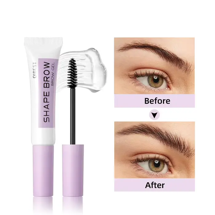 Gel coiffant pour sourcils QIBEST, séchage rapide, longue tenue, crème coiffante incolore, pommade, 