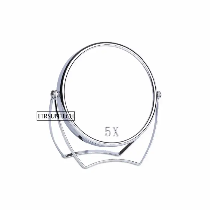 5 "360 Rotation HD 5X grossissant Double maquillage miroir maison bureau décoration corée bureau deb