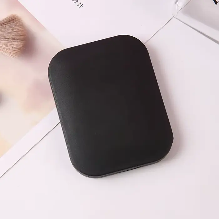 Petit ensemble miroir-peigne, couleur unie, miroir de maquillage pliable portable avec peigne, pour