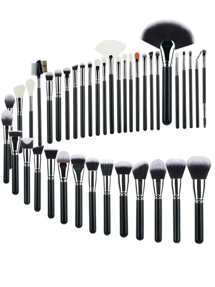 Ensemble de pinceaux de maquillage professionnels, 40 pièces, Kit de maquillage, fond de teint synth