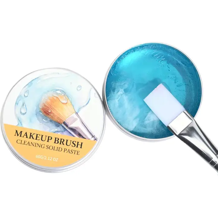 Savon nettoyant pour pinceaux de maquillage avec tapis en silicone, nettoie en profondeur le maquill