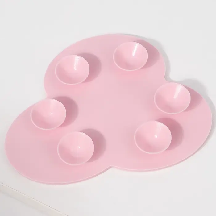 Tapis de nettoyage portable pour pinceaux de maquillage