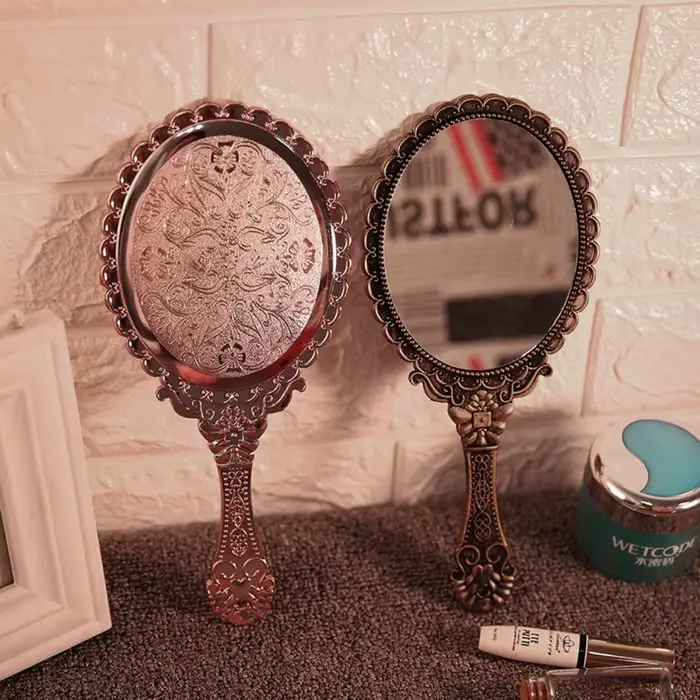 Miroir de maquillage à main Vintage
