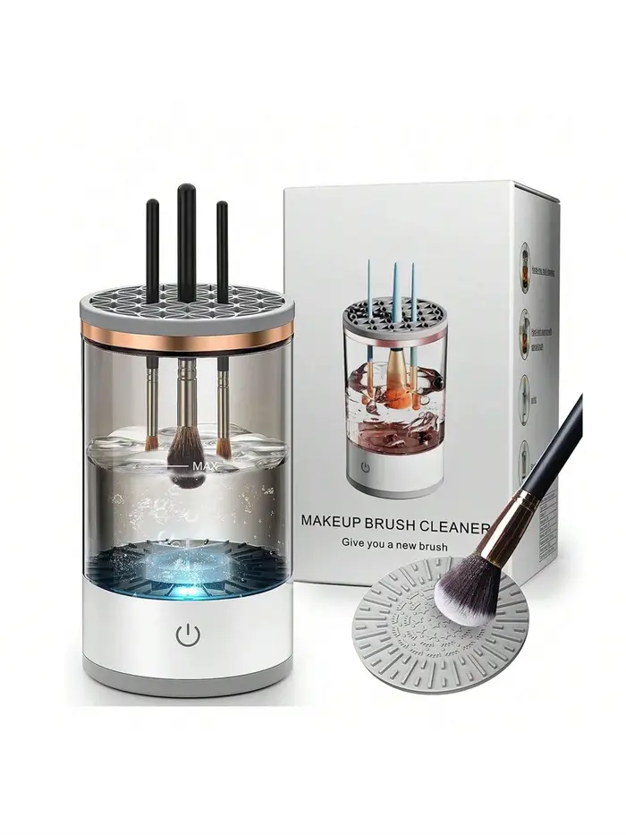 Nettoyeur de pinceaux de maquillage électrique, machine de nettoyage
