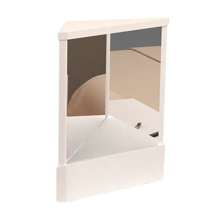 Miroir de courtoisie cosmétique non inversé - Clair, inversé, sans retournement d'image, non déformé