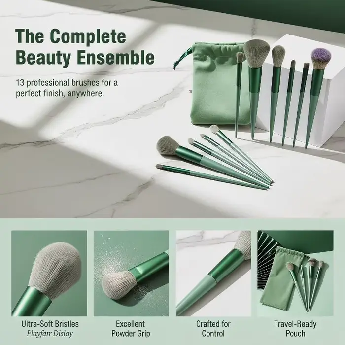 Ensemble de pinceaux de maquillage professionnels
