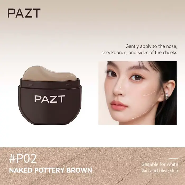 Pinceau de contouring du visage, aux couleurs vives et naturelles, pour un contouring simple et une 