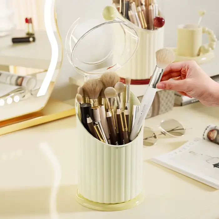 Boîte de rangement pour pinceaux de maquillage, grande capacité, support pour pinceaux de maquillage