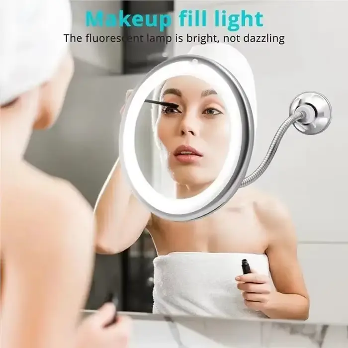 Miroir de maquillage grossissant LED 10X