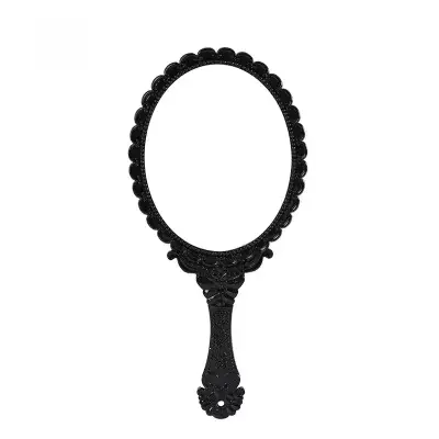 Miroir de maquillage de vanité portatif sculpté Vintage avec poignée, cadeaux suspendus portables de