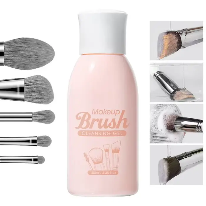 Solution de nettoyage de pinceaux de maquillage
