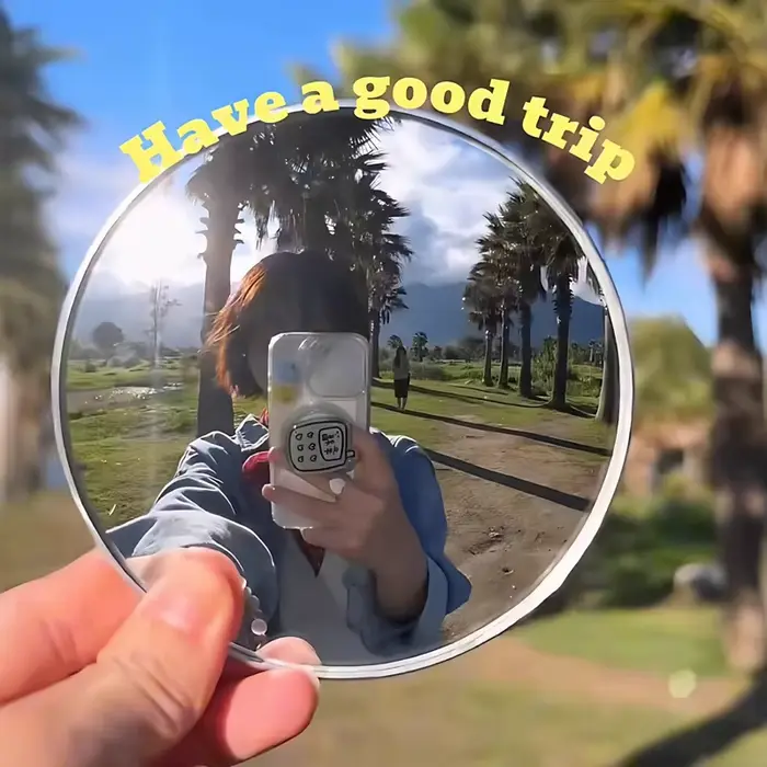 Miroir convexe rond, accessoires photo pour selfie