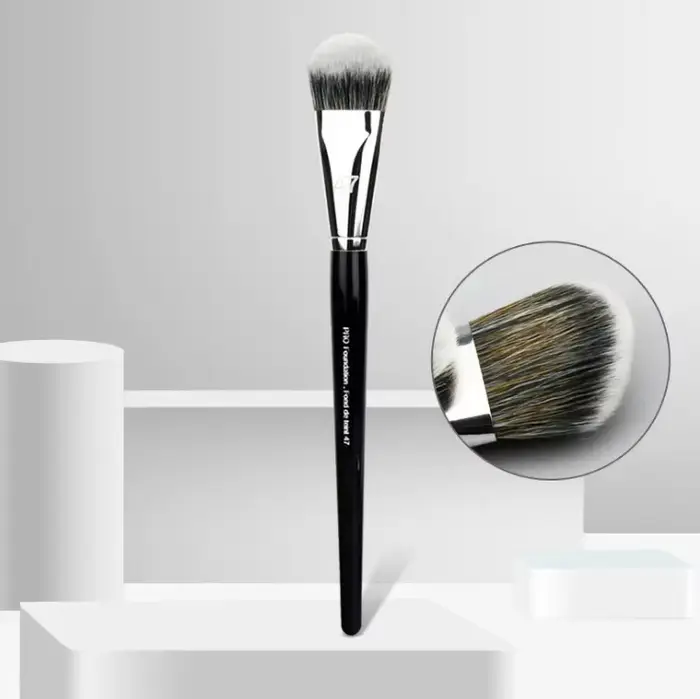 Brosse professionnelle pour fond de teint liquide pour femme, 47 têtes de balai, pinceaux de réparat