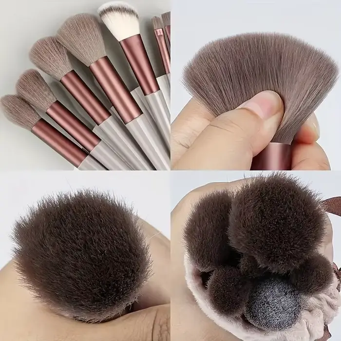 Ensemble de pinceaux de maquillage pour femme, fard à barrage, surligneur, correcteur, fard à joues,