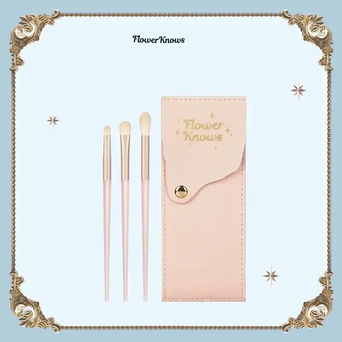 Pinceau de contour Flower Knows Brusher Moonlight Mermaid Blush, pinceau à poudre libre en laine, pi