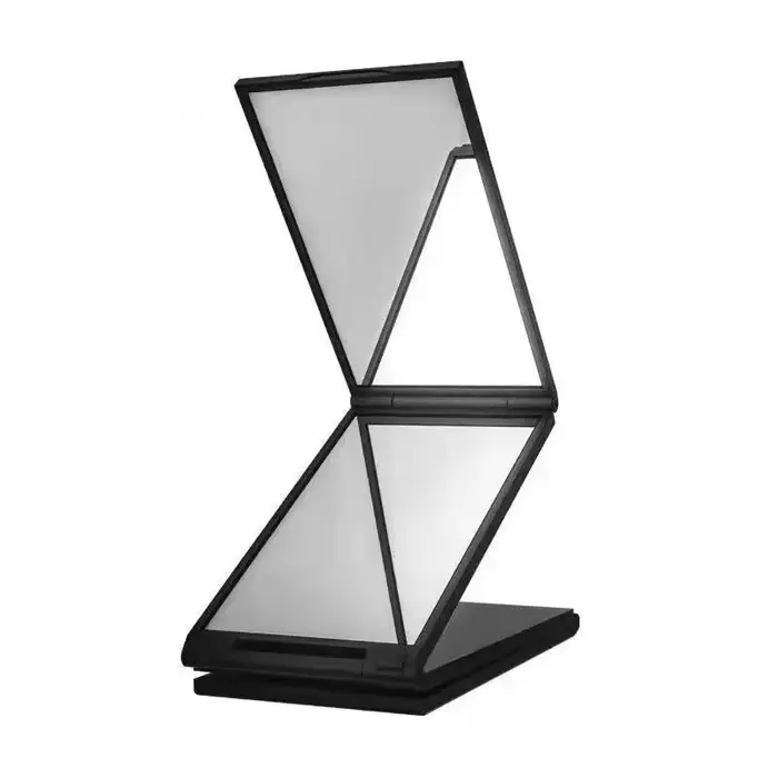 Miroir pliant portable à 4 voies, exquis pour les voyages, pour la coupe de cheveux, le maquillage, 