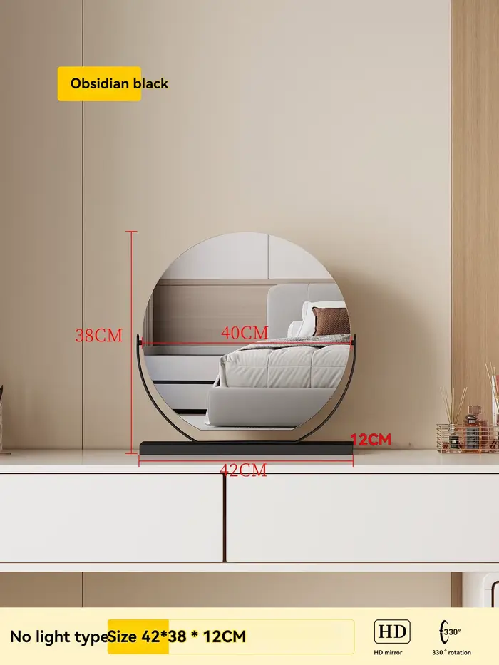 Miroir de beauté demi-cercle de haute qualité, grand miroir de maquillage, miroir de maquillage de b