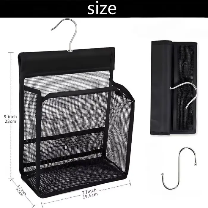 Trousse de toilette suspendue en maille PVC, sac de rangement de douche Portable à séchage rapide, o