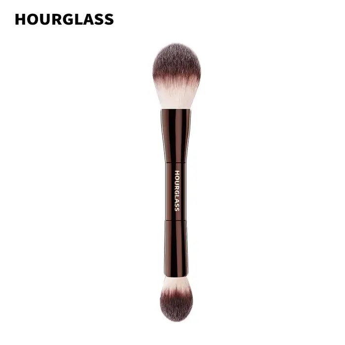 Pinceau de maquillage sablier-N ° 18, brosse à poudre pour voile, cheveux en fibres douces, poudre à
