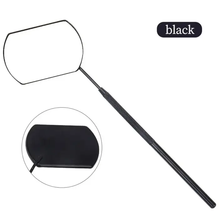 Miroir à cils avec loupe et long manche pour extension de cils, outil de beauté pour vérifier les fa