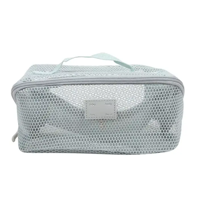 Sac organisateur de maquillage-Kit de toilette de voyage avec étui à cosmétiques zippé pour le rangement de vanité et utilisation Portable